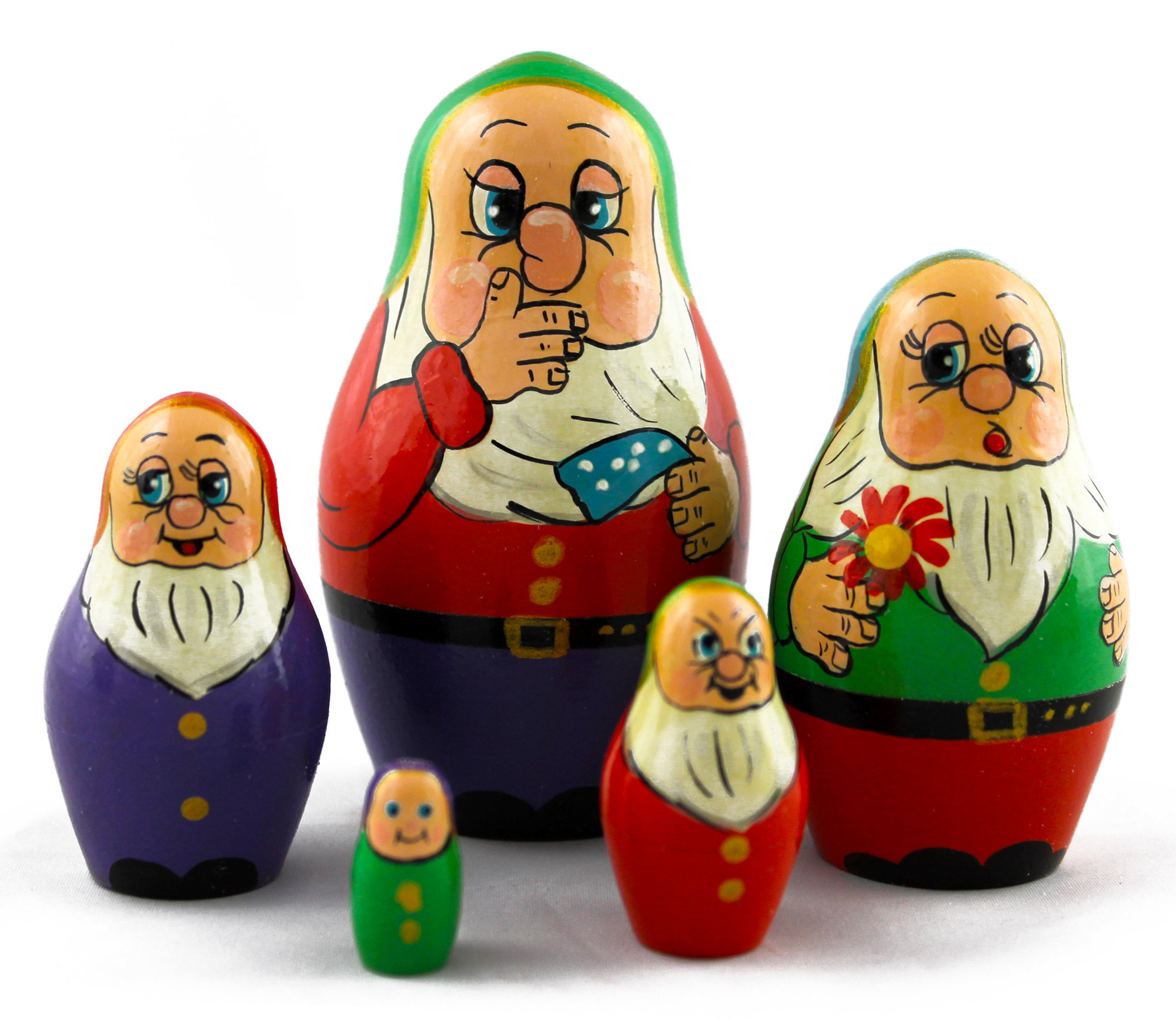 acutty 5 Pz/set bambini giocattoli bambole russe in legno animali in Matryoshka bambola a mano artigianato giocattolo bambini regalo 