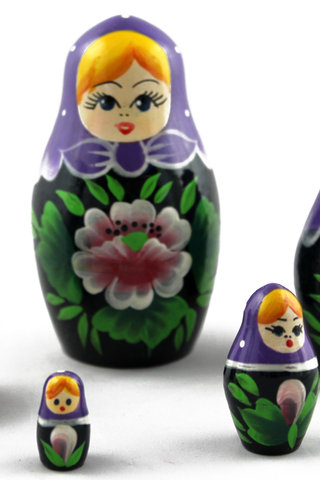 bambole di nidificazione in legno russo tradizionale matrioska fragola 