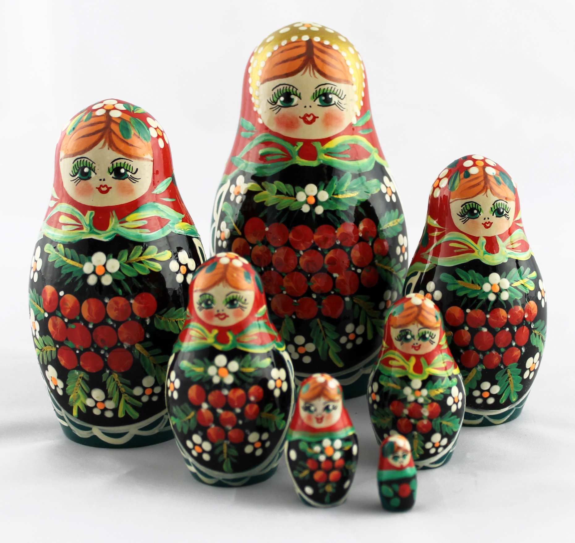 Bambole matrioska da 5 pezzi ragazza russa